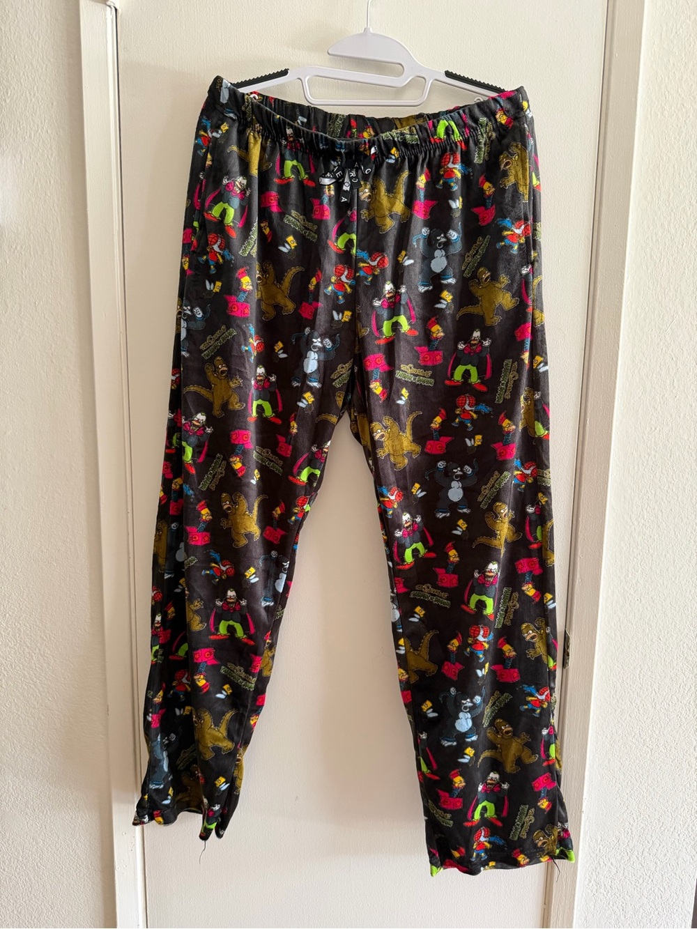 Black Character Print Pajama Pants - Cozy Sleepwear